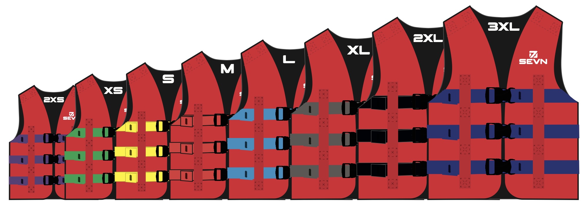 SEVN Heavy Duty Rental Vest (ISO Approved) - Image 12